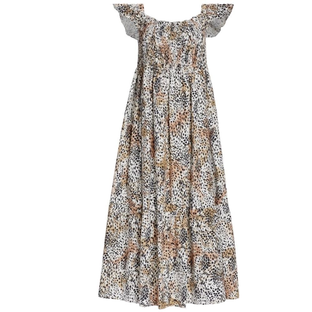 Sea New York Lana Animal Print Smocked Dress - Picture 13 of 13